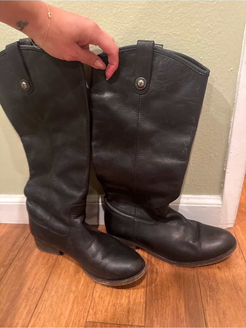 Frye Black Leather boots